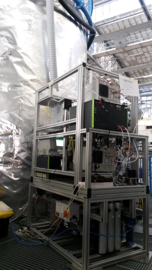 DMA train now in operation at the CLOUD chamber at CERN, Geneva. (c) Dominik Stolzenburg