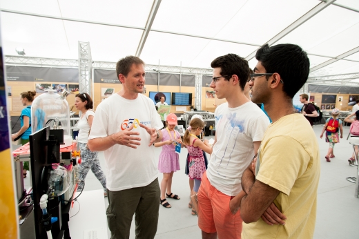 Showcasing the new DemoSANC at the Campus Festival.