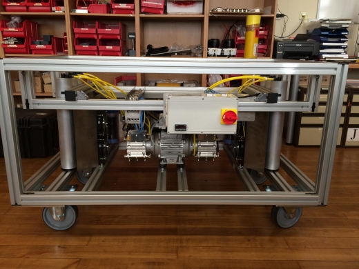 Grimm Aerosol pump rack for the DMA sheath air supply.